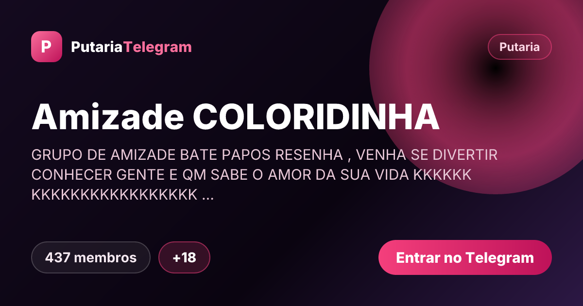 Prévia da imagem de compartilhamento do grupo Amizade COLORIDINHA