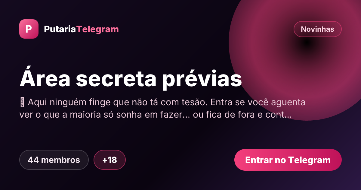 Prévia da imagem de compartilhamento do grupo Área secreta prévias