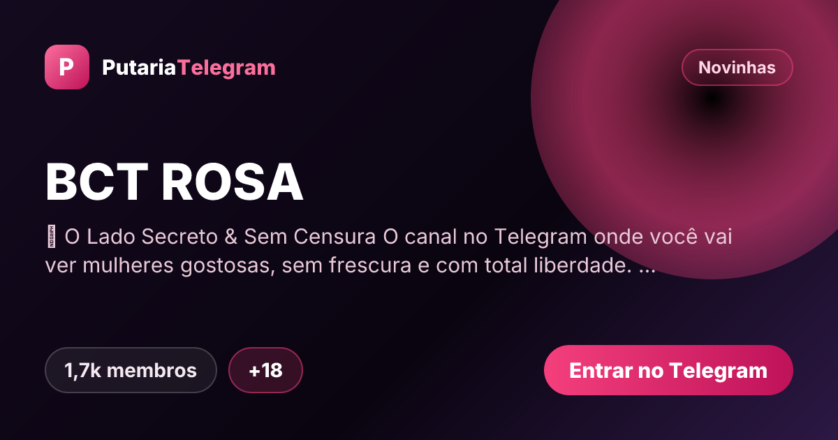 Prévia da imagem de compartilhamento do grupo BCT ROSA