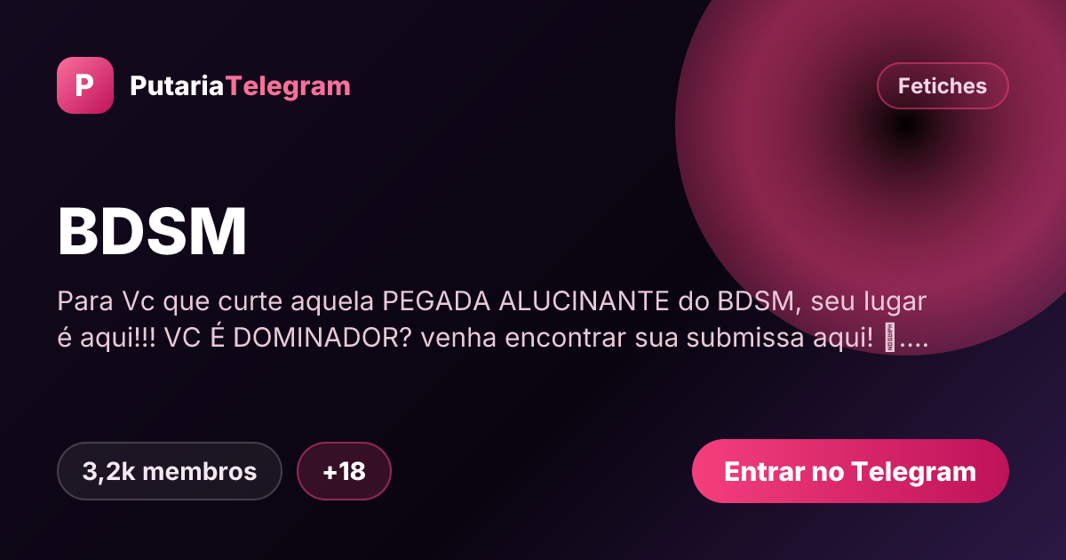 Prévia da imagem de compartilhamento do grupo BDSM