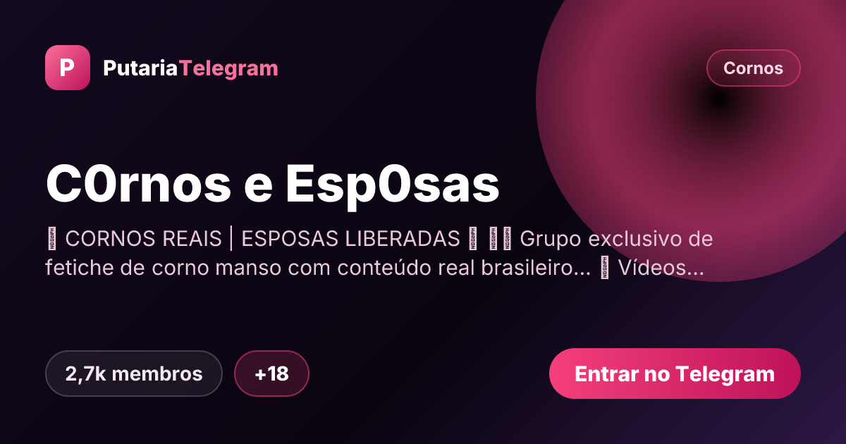 Prévia da imagem de compartilhamento do grupo C0rnos e Esp0sas