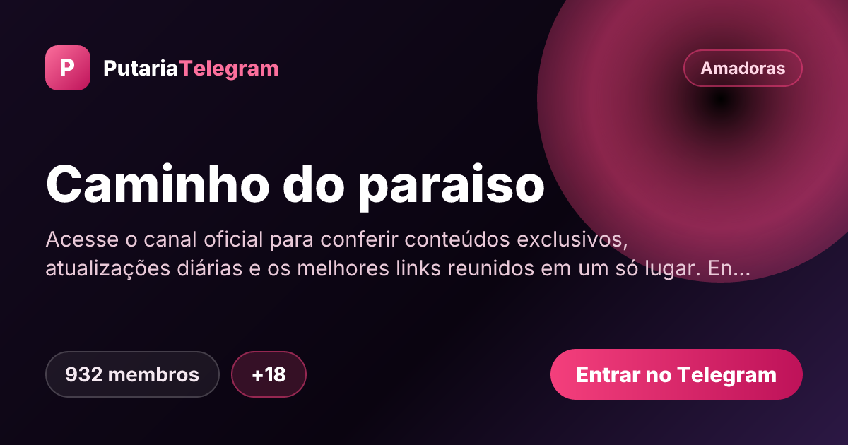 Prévia da imagem de compartilhamento do grupo Caminho do paraiso
